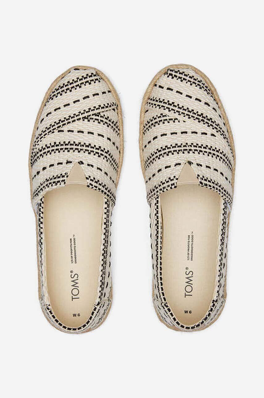 Toms Espadrilky Alpargata Rope 10019685 NATURAL béžová farba - Pepit.sk