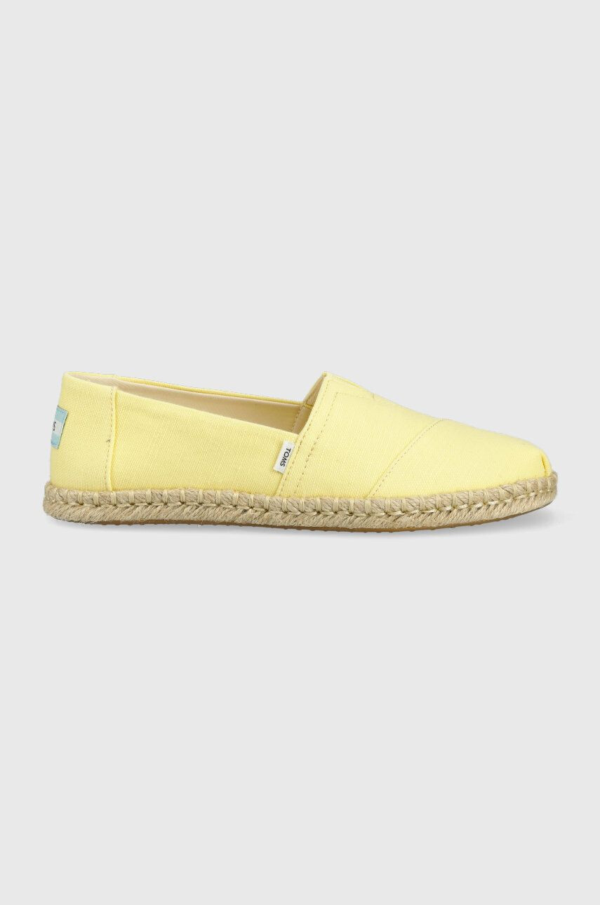 Toms Espadrilky Alpargata Rope žltá farba - Pepit.sk