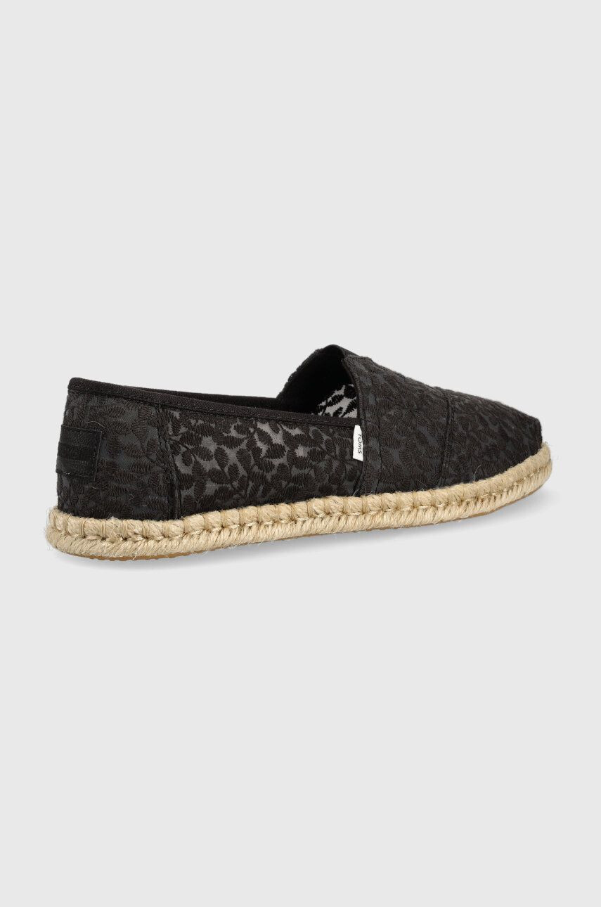 Toms Espadrilky Alpargata Rope čierna farba 10019670 - Pepit.sk