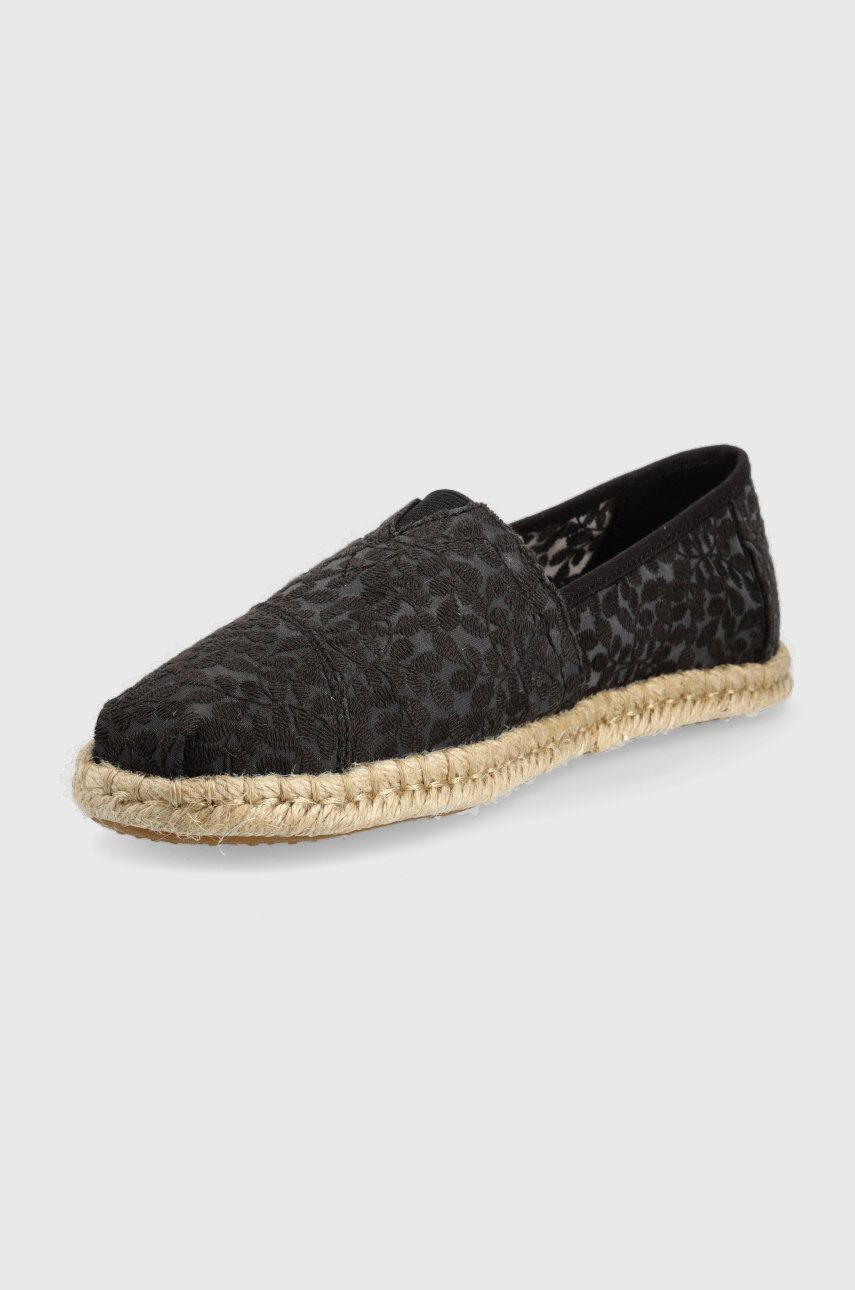 Toms Espadrilky Alpargata Rope čierna farba 10019670 - Pepit.sk