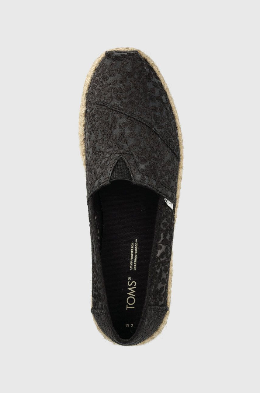 Toms Espadrilky Alpargata Rope čierna farba 10019670 - Pepit.sk