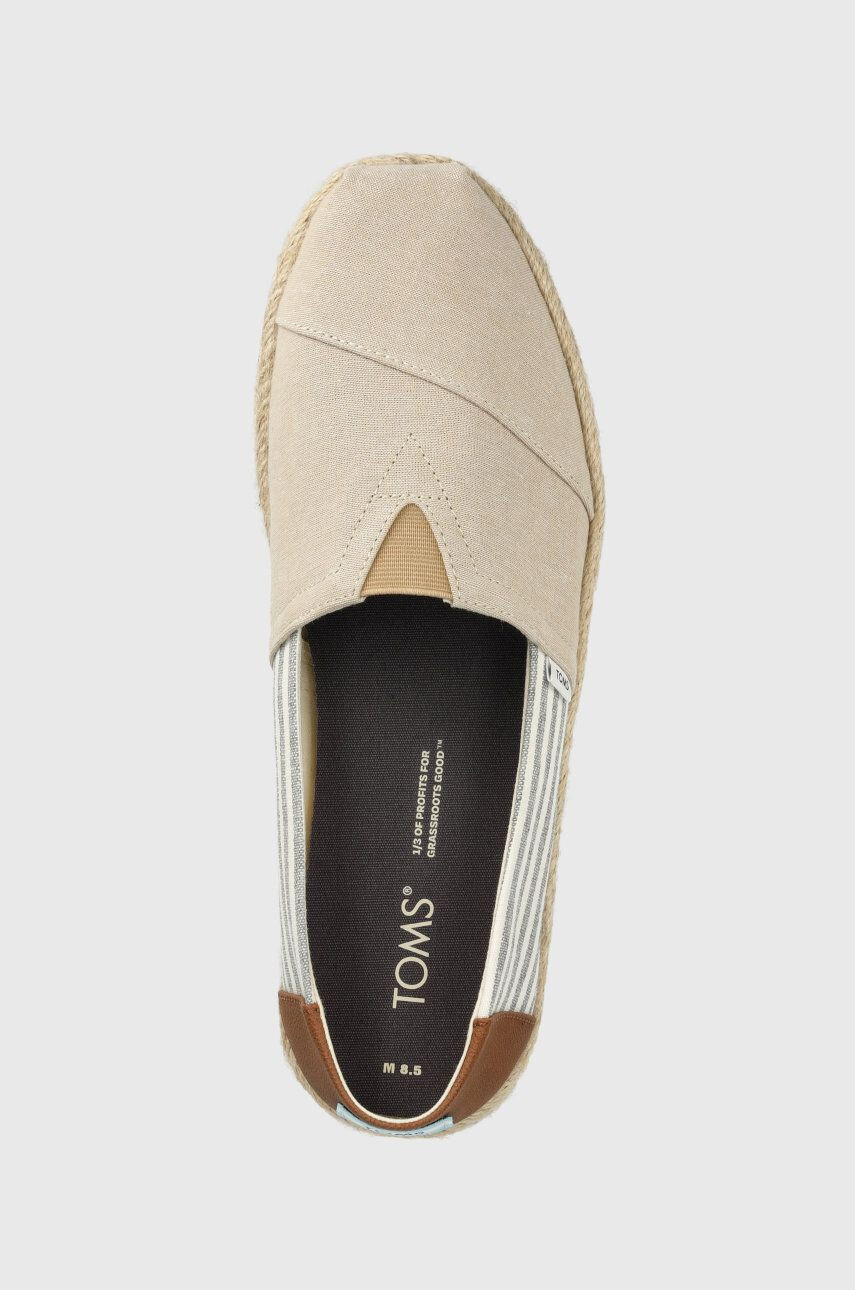 Toms Espadrilky Alpargata Rope béžová farba 10019907 - Pepit.sk