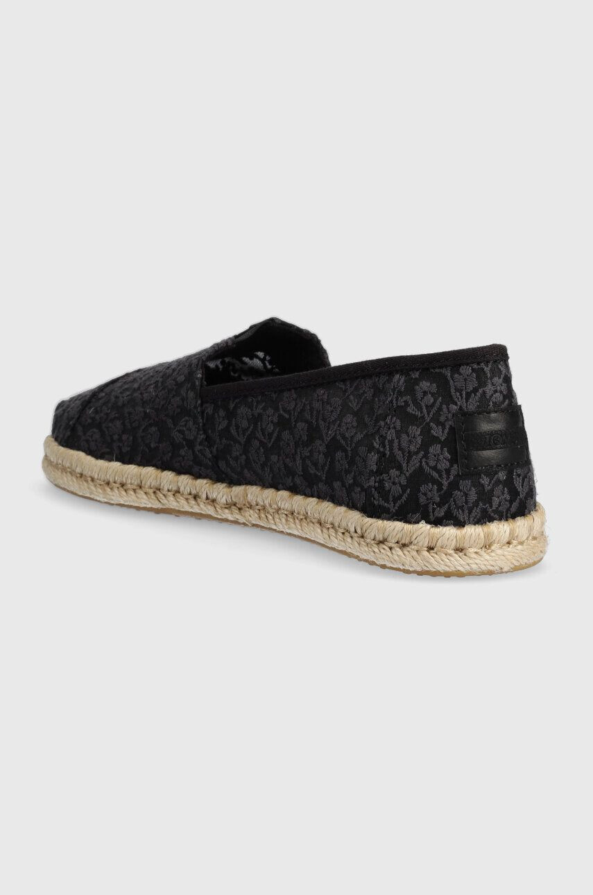 Toms Espadrilky Alpargata Rope čierna farba 10019818 - Pepit.sk