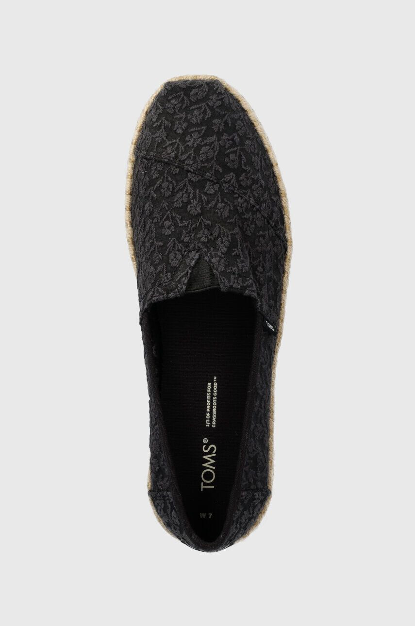 Toms Espadrilky Alpargata Rope čierna farba 10019818 - Pepit.sk