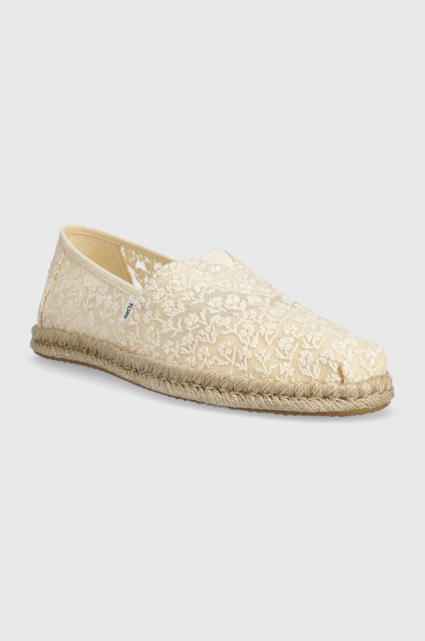 Toms Espadrilky Alpargata Rope béžová farba 10019815 - Pepit.sk