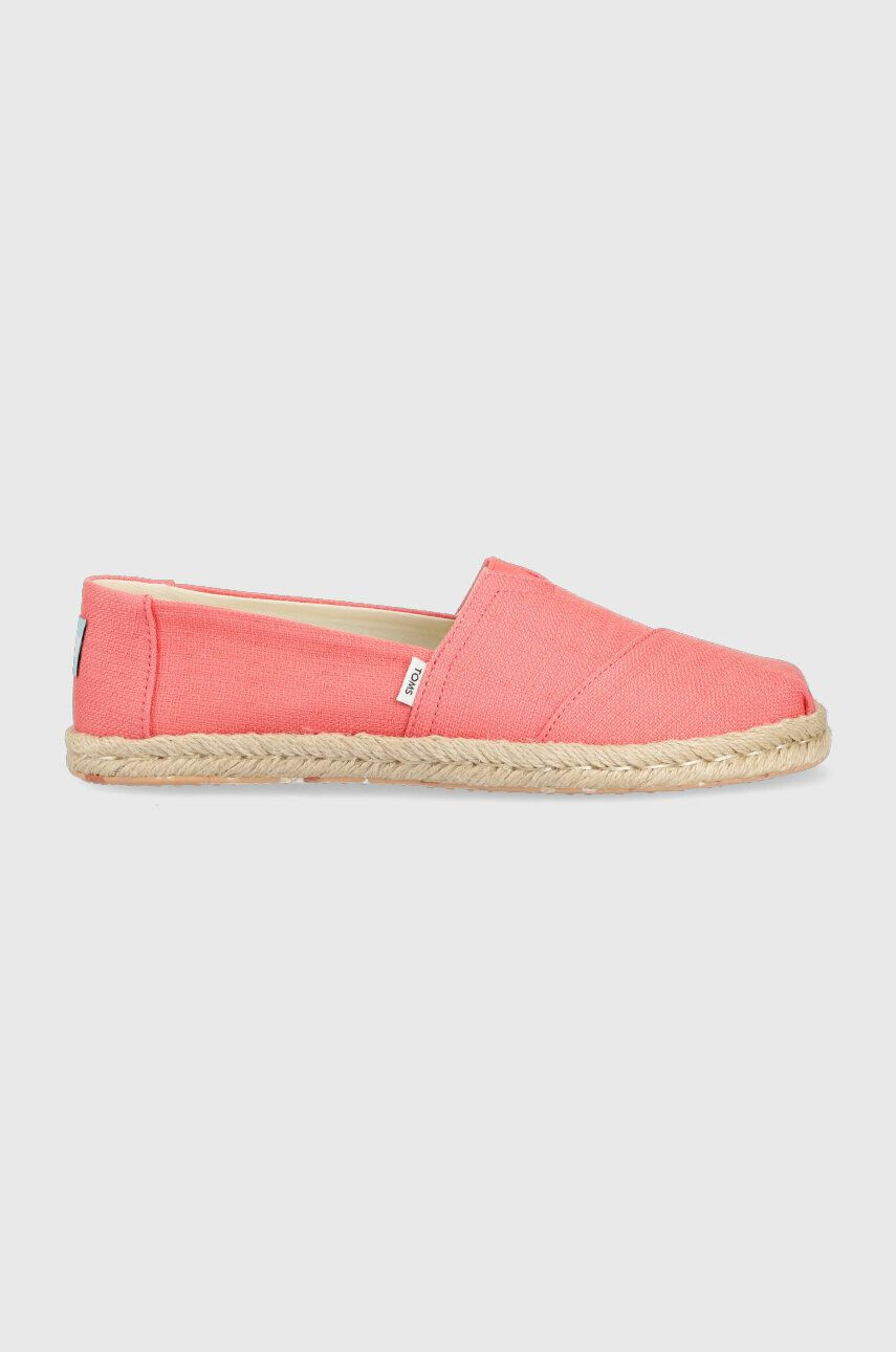 Toms Espadrilky Alpargata Rope ružová farba 10019799 - Pepit.sk