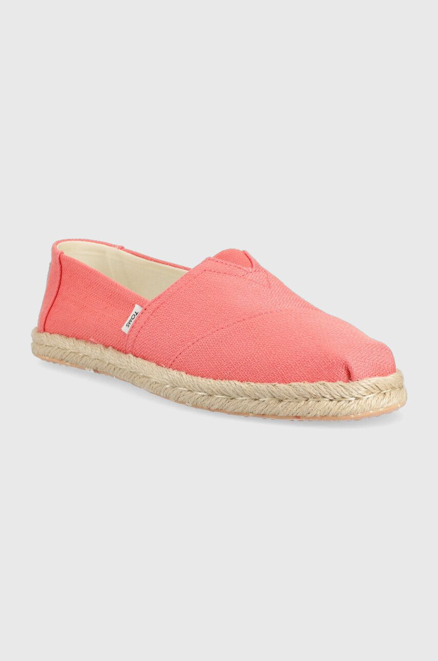 Toms Espadrilky Alpargata Rope ružová farba 10019799 - Pepit.sk