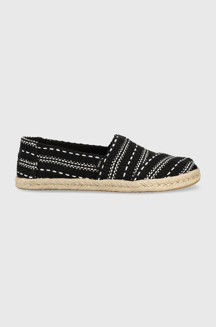 Toms Espadrilky Alpargata Rope čierna farba 10019676 - Pepit.sk