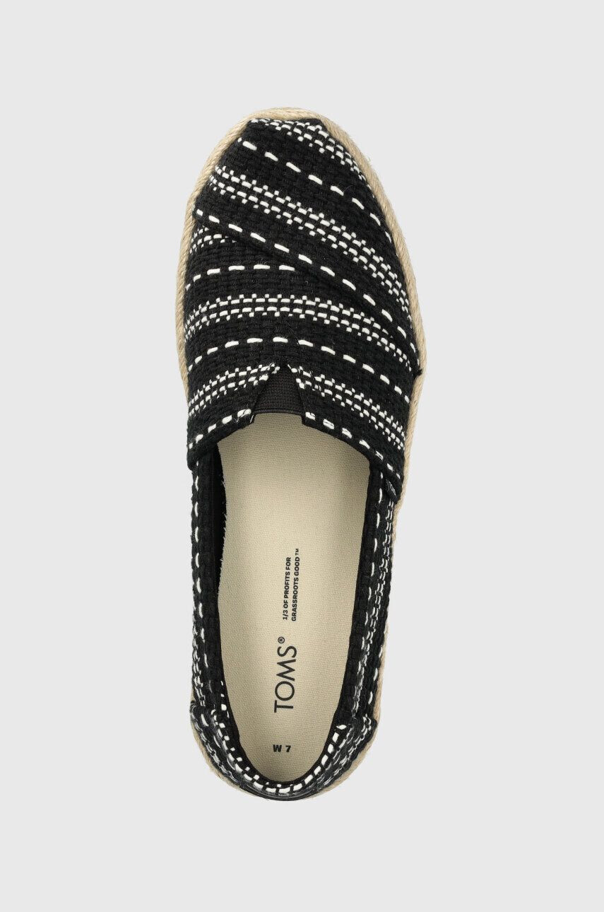 Toms Espadrilky Alpargata Rope čierna farba 10019676 - Pepit.sk