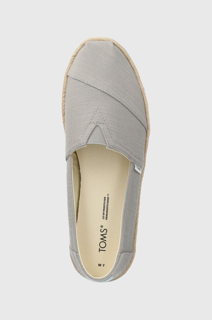 Toms Espadrilky Alpargata Rope šedá farba 10019690 - Pepit.sk