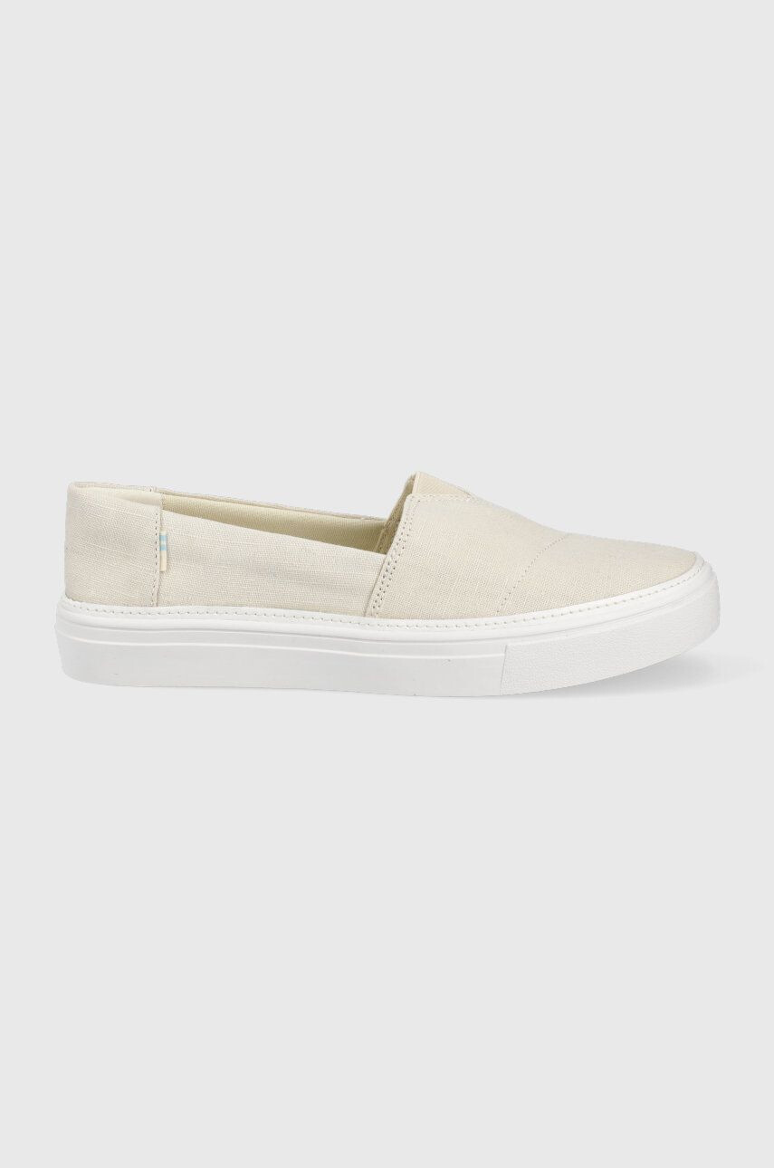 Toms Espadrilky Parker béžová farba - Pepit.sk