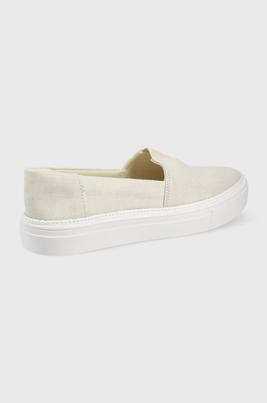 Toms Espadrilky Parker béžová farba - Pepit.sk