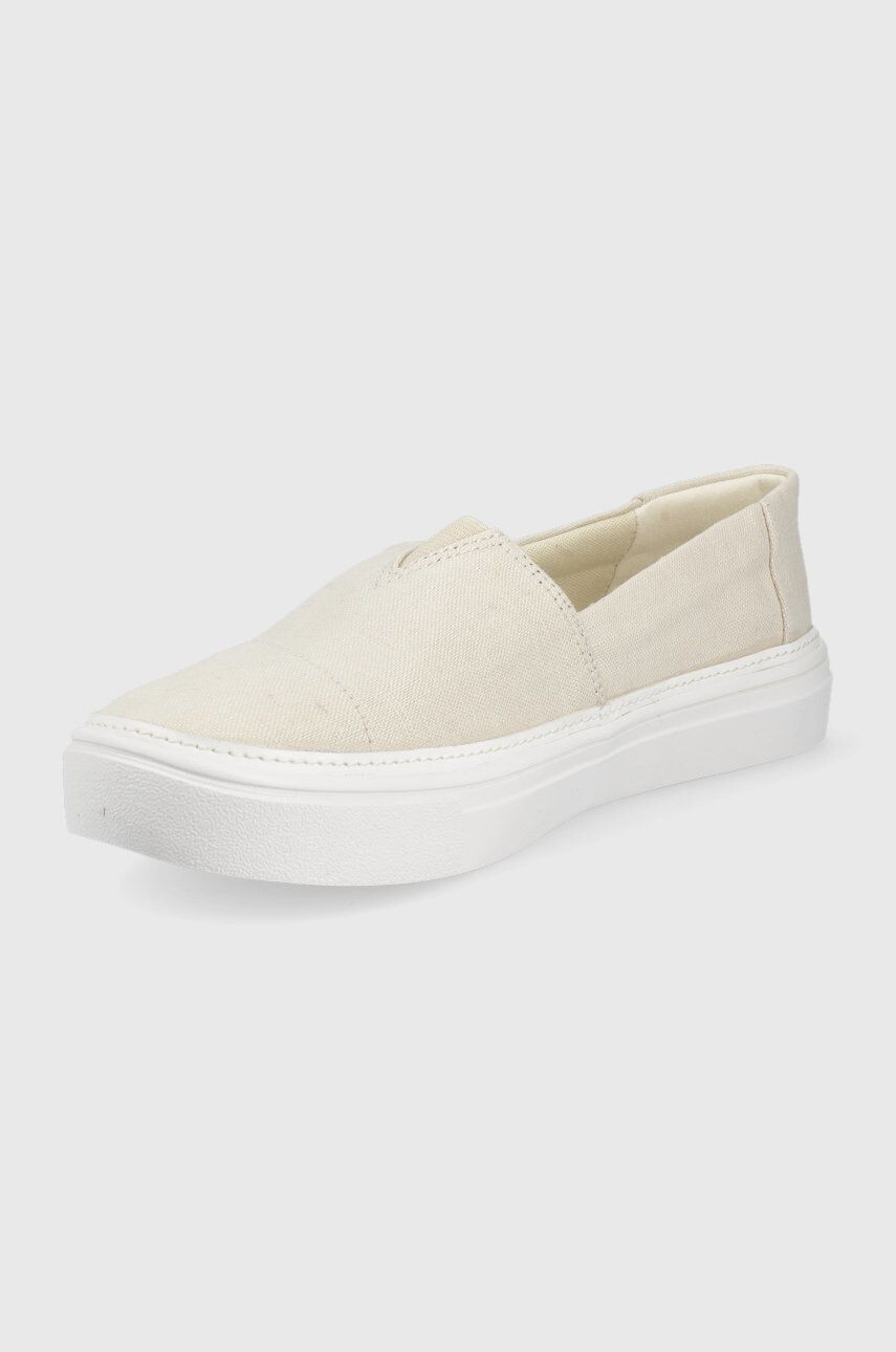 Toms Espadrilky Parker béžová farba - Pepit.sk