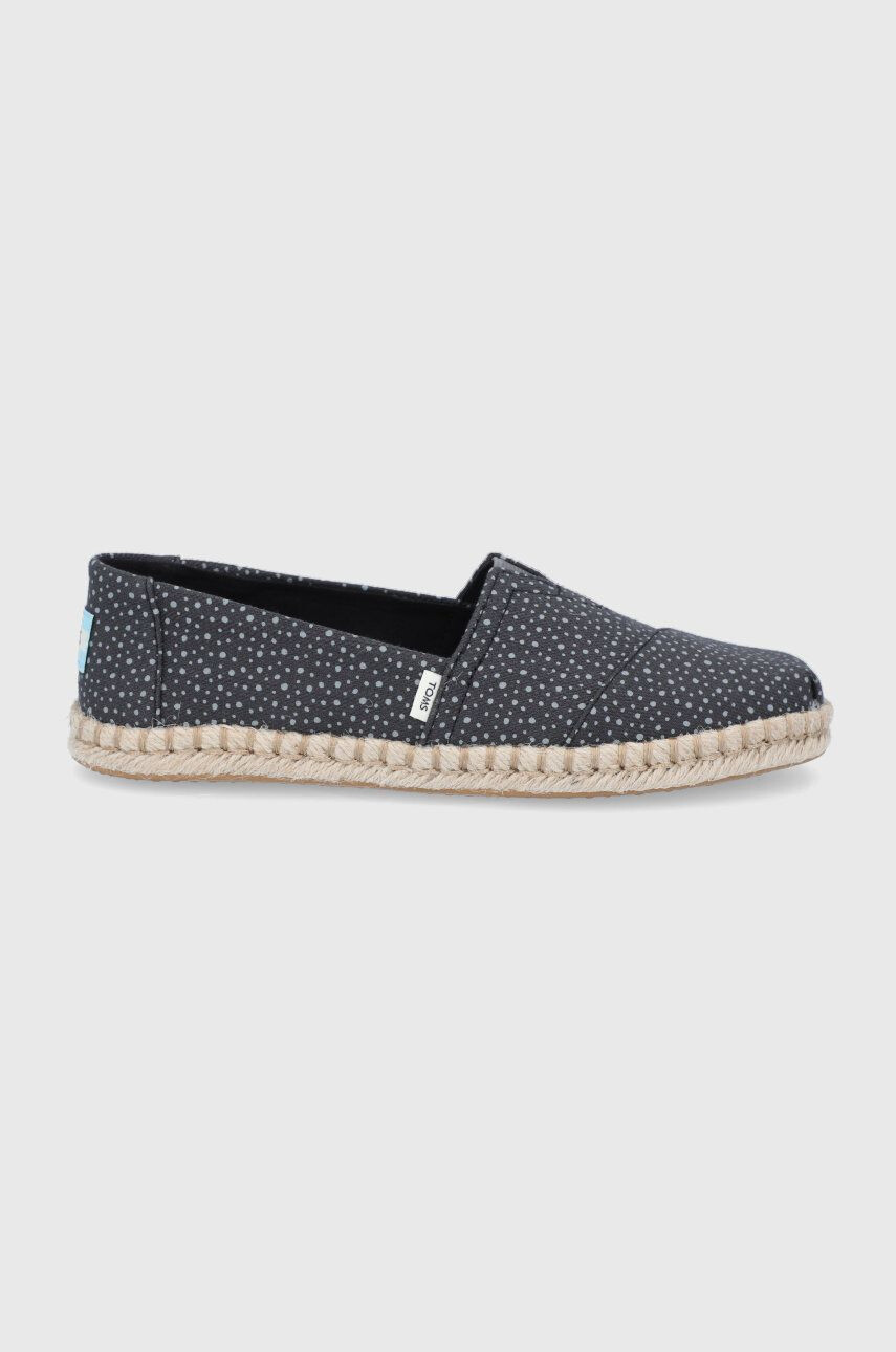 Toms Espadrilky Sunspots Crossweave čierna farba - Pepit.sk