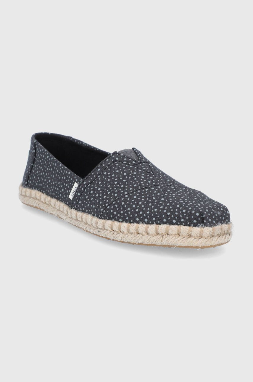 Toms Espadrilky Sunspots Crossweave čierna farba - Pepit.sk