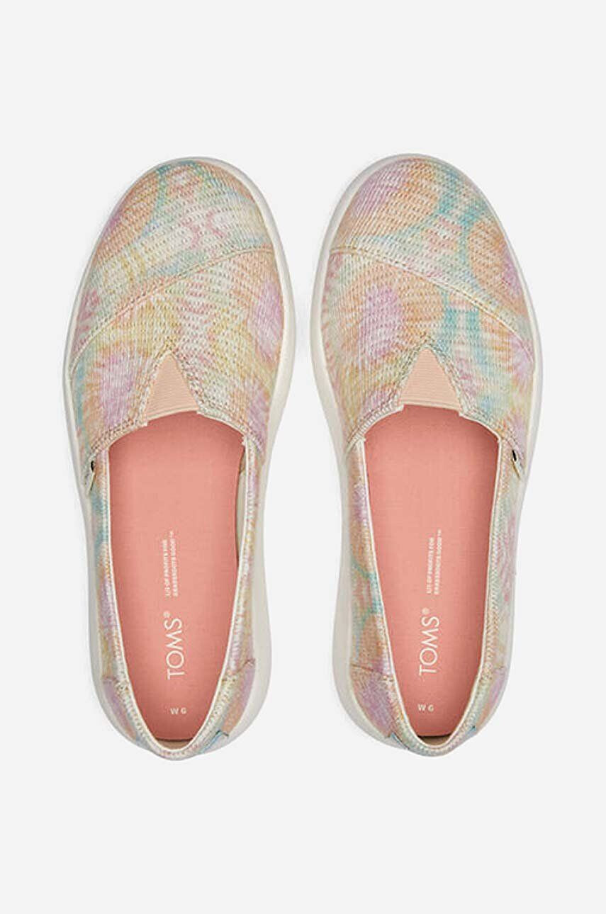 Toms Espadrilky Tie Dye Crochet Mallow - Pepit.sk