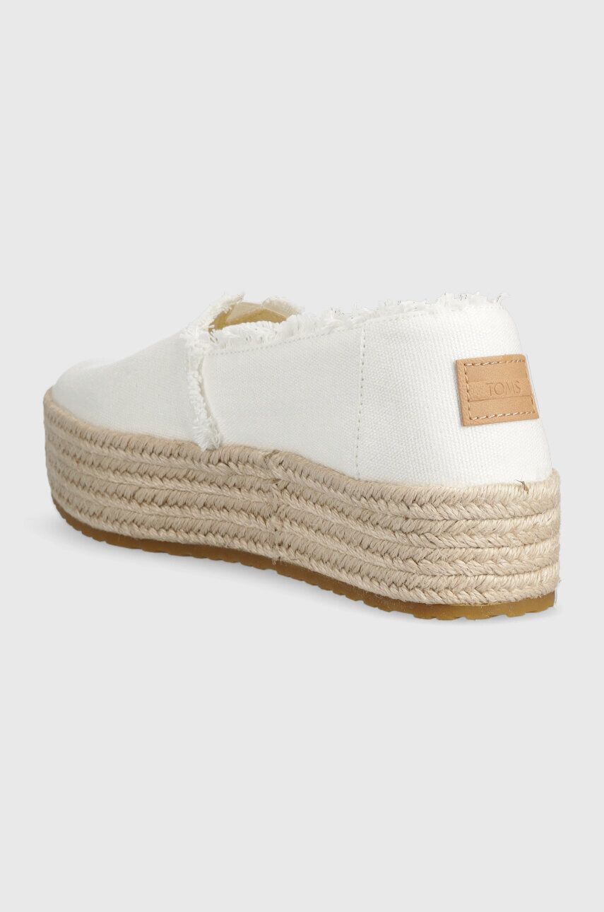 Toms Espadrilky Valencia biela farba na platforme 10019820 - Pepit.sk