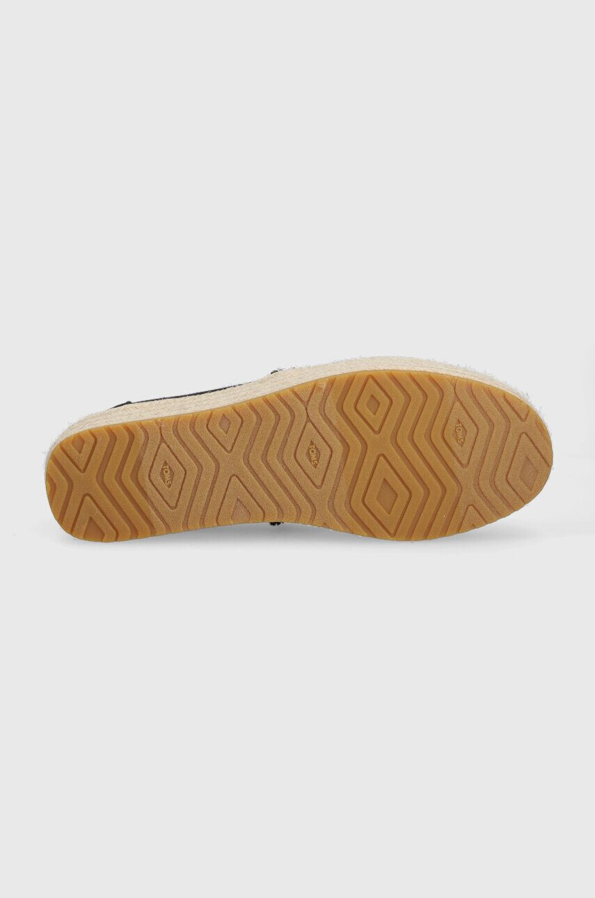 Toms Espadrilky Valencia čierna farba na platforme 10019795 - Pepit.sk