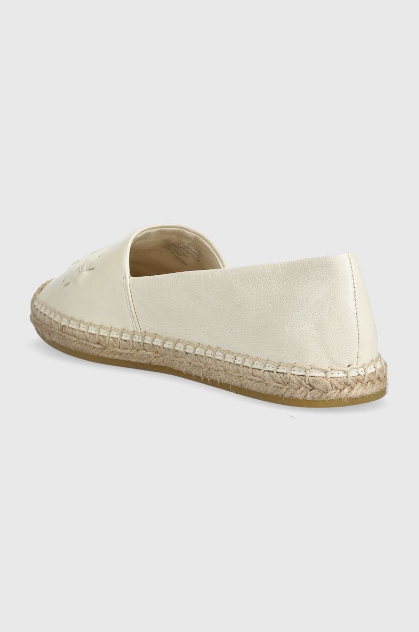 Tory Burch Kožené espadrilky Woven béžová farba na platforme 144042-164 - Pepit.sk