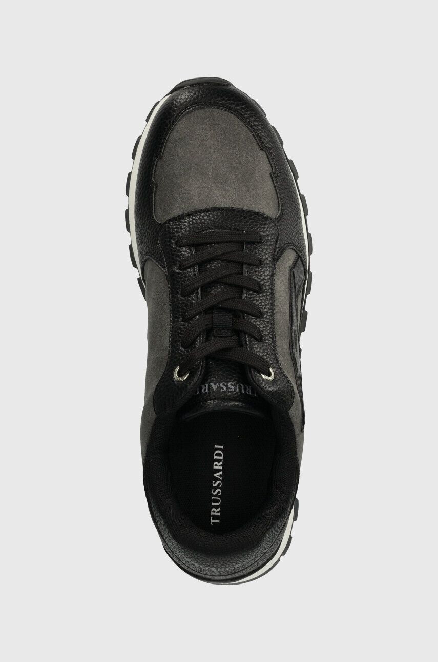 Trussardi Tenisky Orbite Sneaker Fx Tumbled Lth čierna farba 77A00488 9Y099996 - Pepit.sk