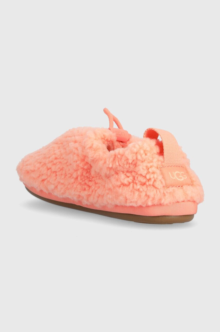 Ugg Detské papuče T PLUSHY SLIPPER oranžová farba - Pepit.sk