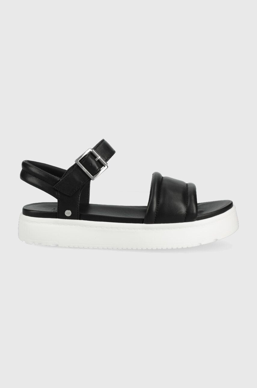 Ugg Kožené sandále Zayne Ankle Strap dámske čierna farba - Pepit.sk