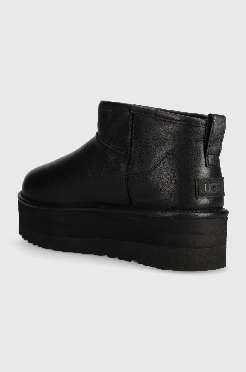 Ugg Kožené snehule Classic Ultra Mini Platform - Pepit.sk