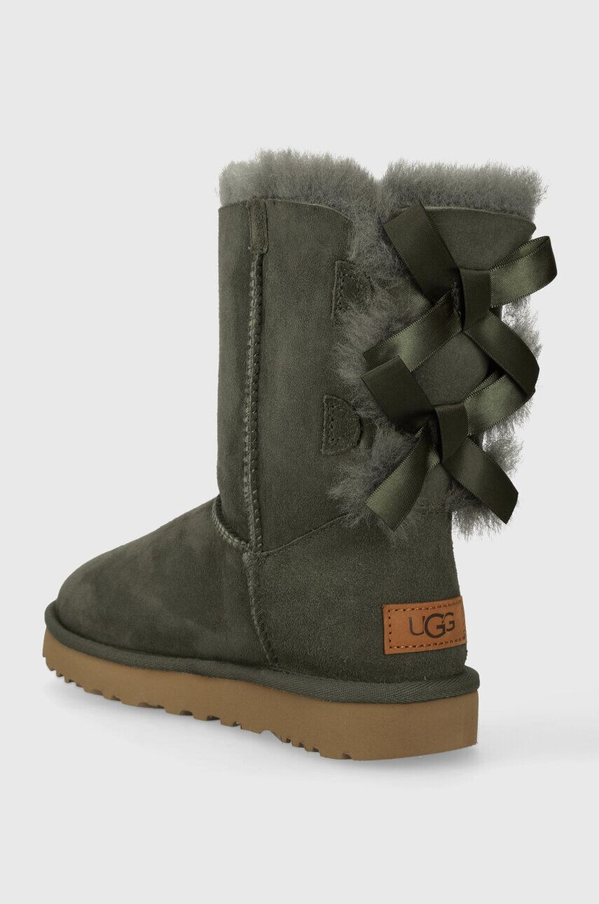 Ugg Semišové snehule Bailey Bow II zelená farba 1016225 - Pepit.sk