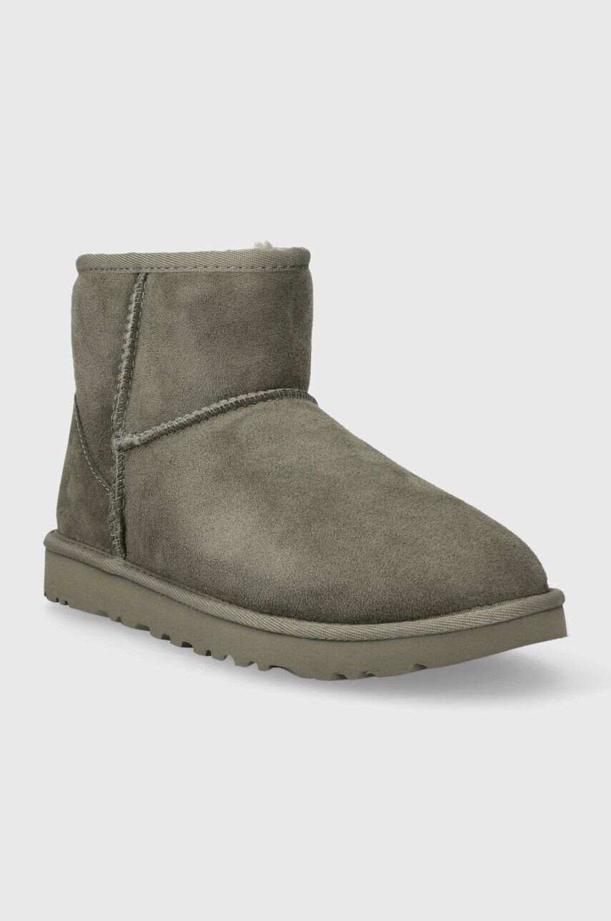 Ugg Semišové snehule Classic Mini II zelená farba 1016222 - Pepit.sk