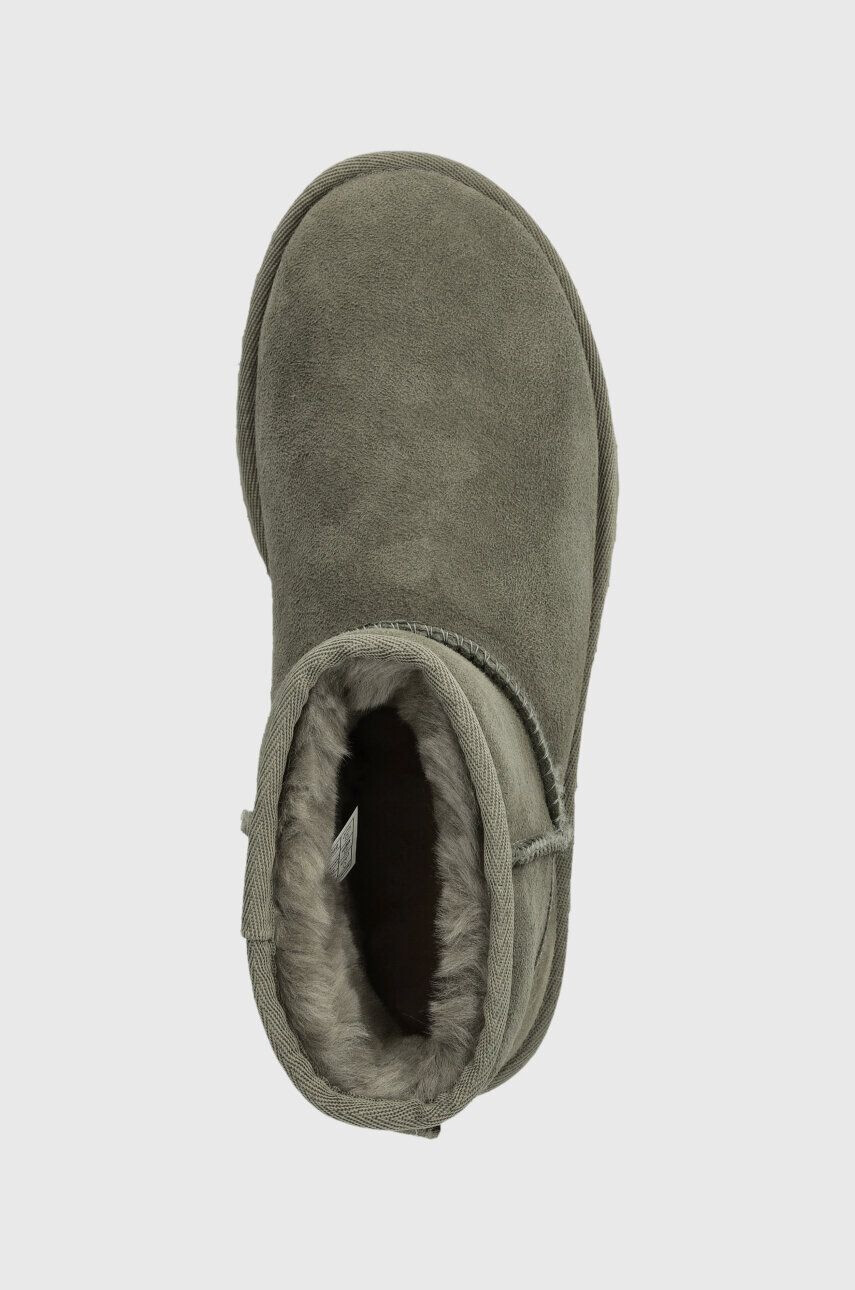 Ugg Semišové snehule Classic Mini II zelená farba 1016222 - Pepit.sk