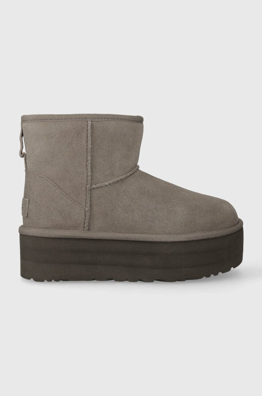 Ugg Semišové snehule Classic Mini Platform - Pepit.sk