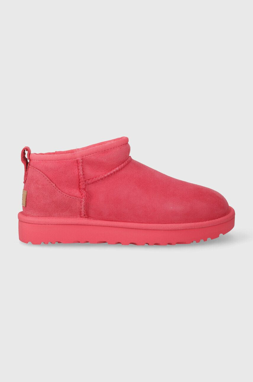 Ugg Semišové snehule Classic Ultra Mini ružová farba 1116109 - Pepit.sk