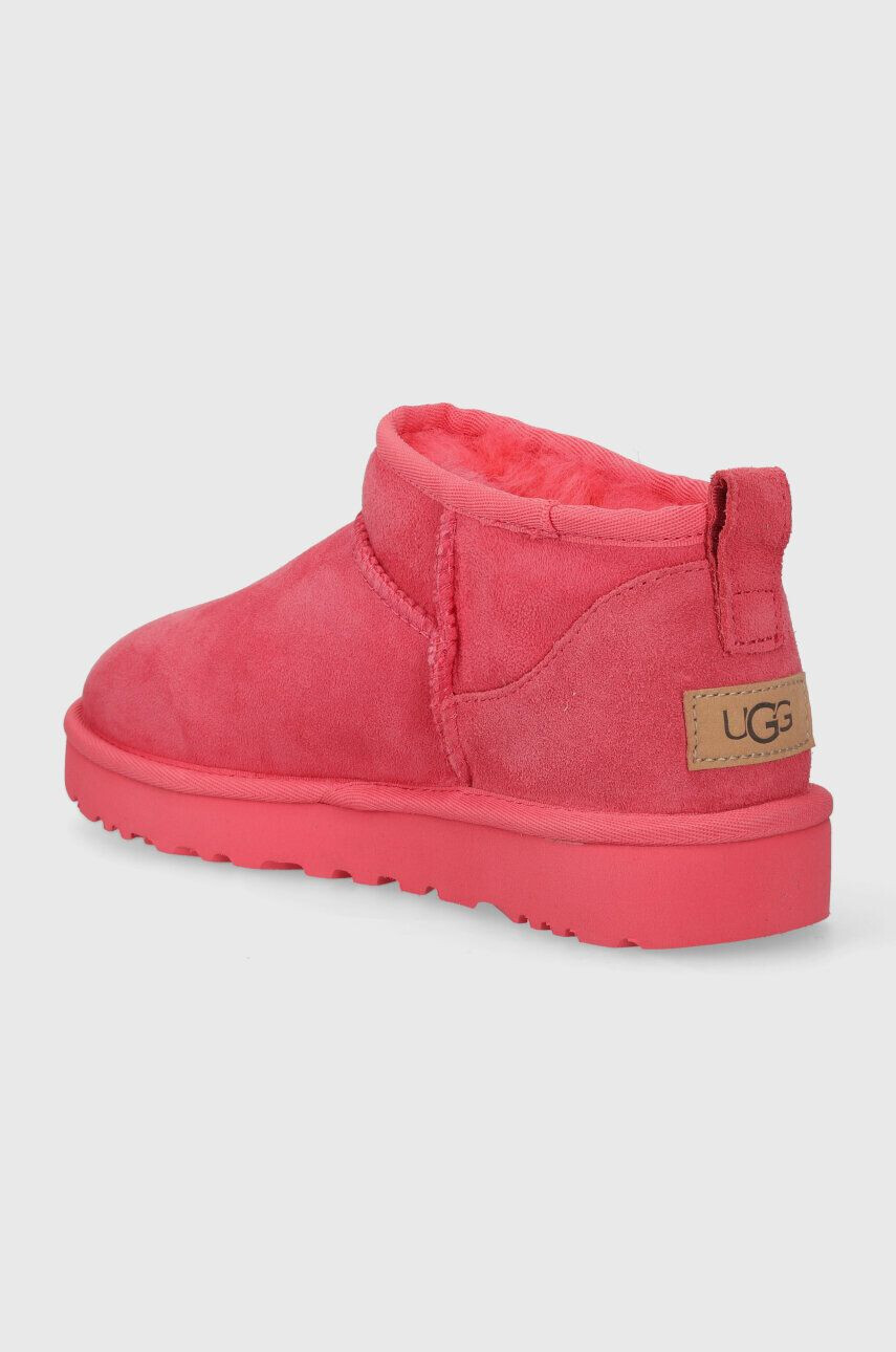 Ugg Semišové snehule Classic Ultra Mini ružová farba 1116109 - Pepit.sk