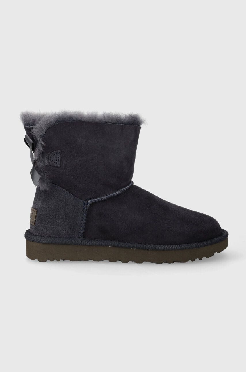 Ugg Semišové snehule Mini Bailey Bow II tmavomodrá farba 1016501 - Pepit.sk