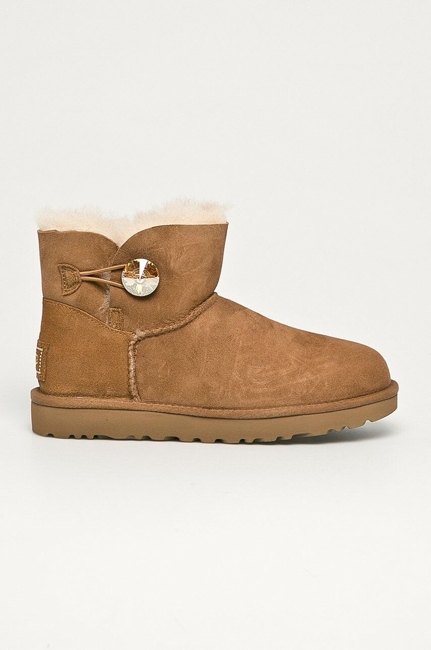 Ugg Semišové snehule Mini Bailey Button Blink 1016554.CTGL - Pepit.sk