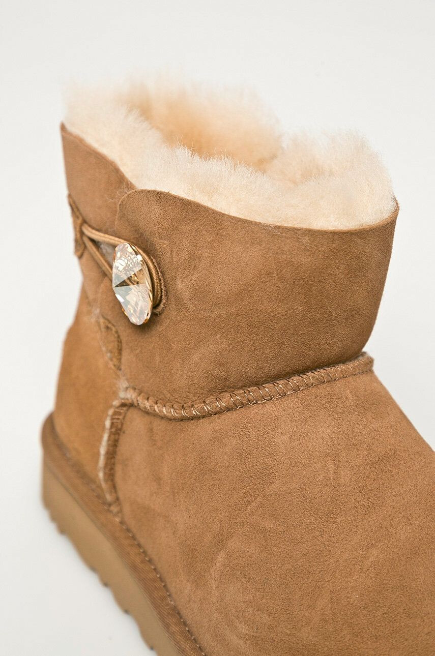 Ugg Semišové snehule Mini Bailey Button Blink 1016554.CTGL - Pepit.sk