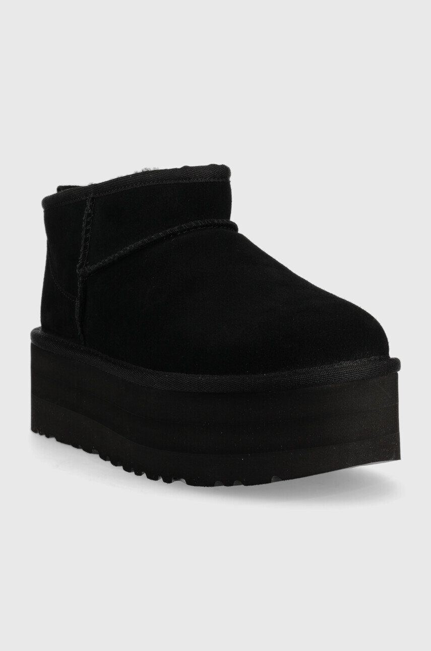 Ugg Semišové snehule W Classic Ultra Mini Platform - Pepit.sk