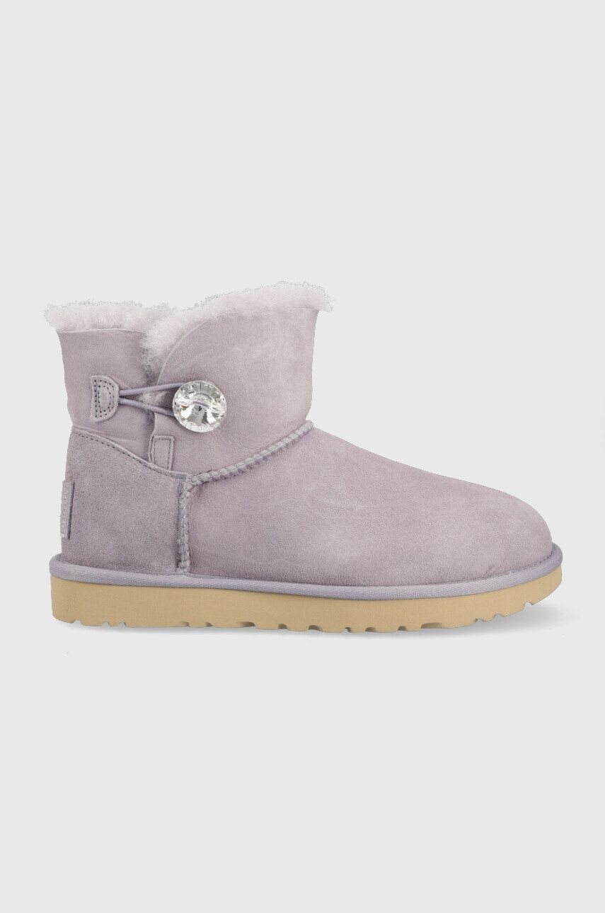 Ugg Semišové snehule W Mini Bailey Button Bling - Pepit.sk