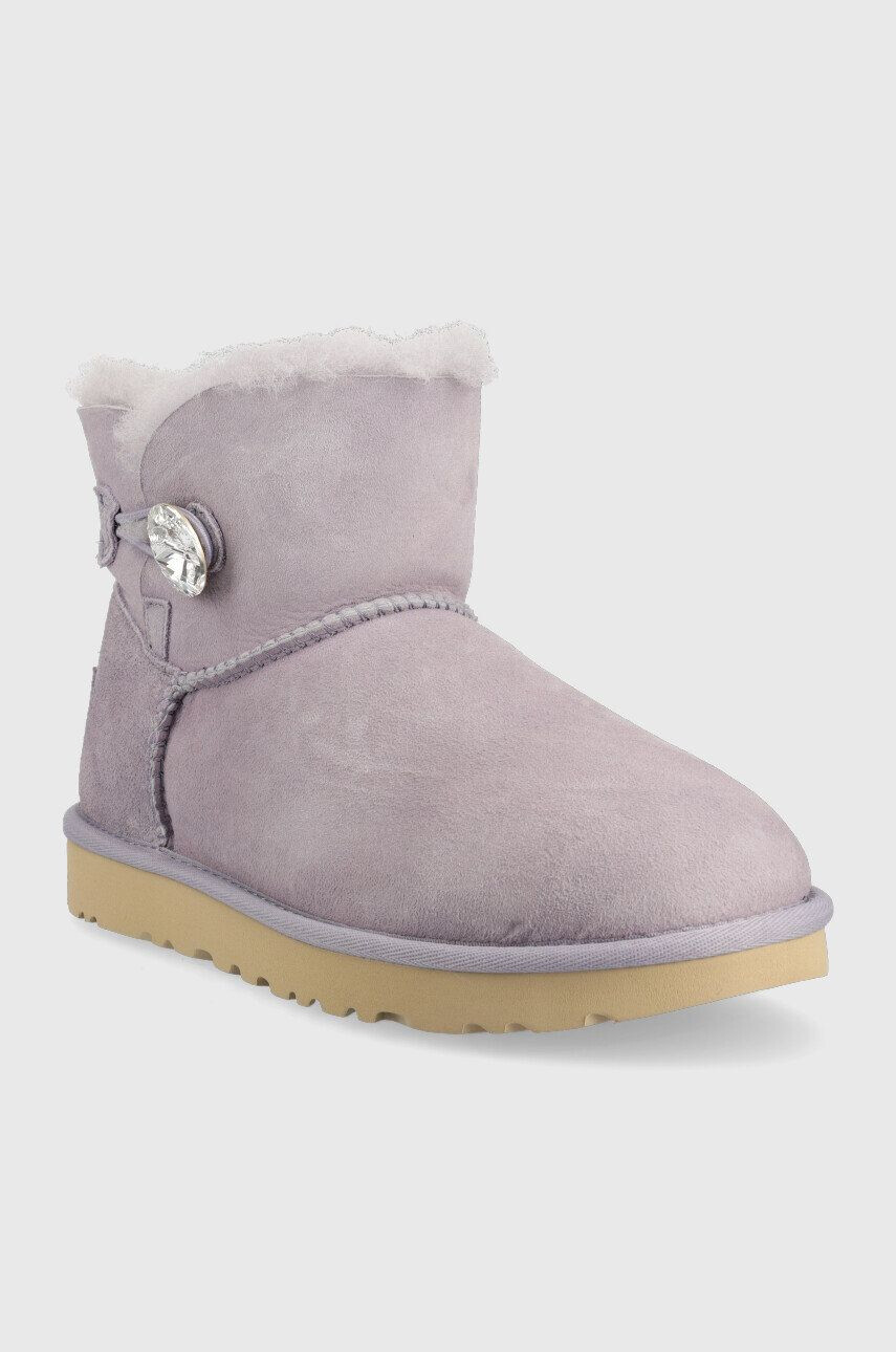 Ugg Semišové snehule W Mini Bailey Button Bling - Pepit.sk