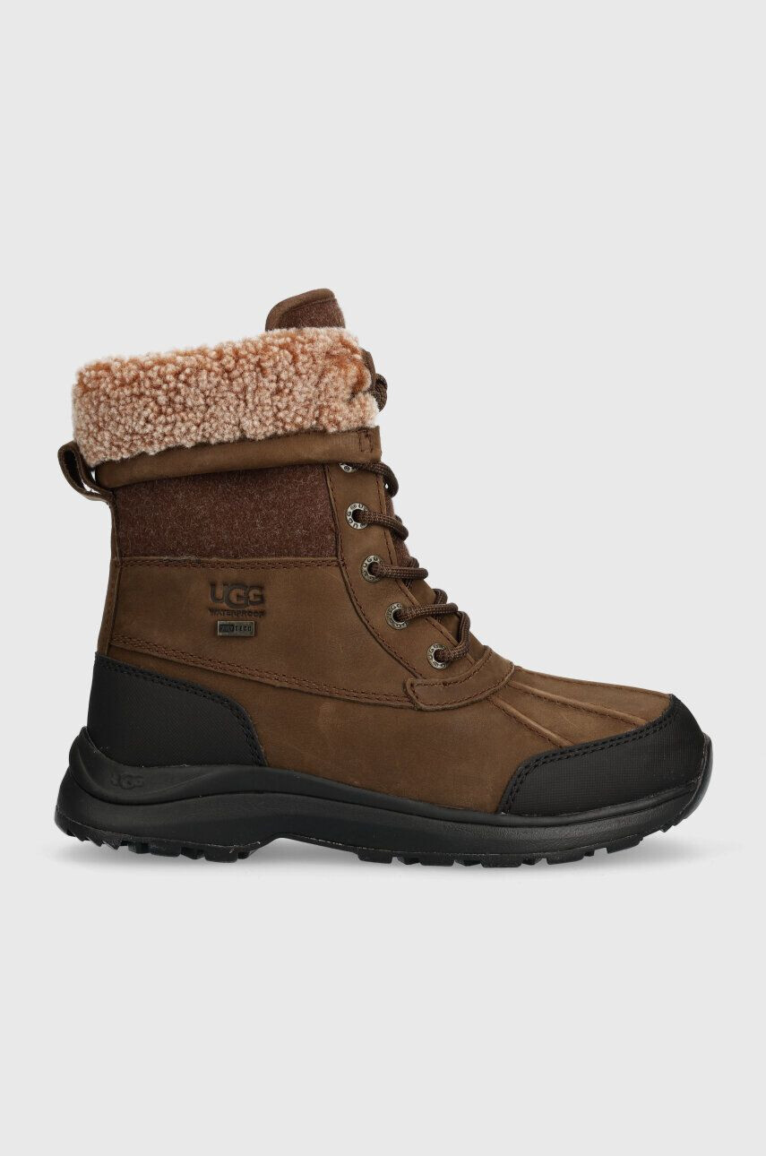 Ugg Semišové topánky Adirondack Boot III Tipped dámske hnedá farba na plochom podpätku jemne zateplené 1143845 - Pepit.sk