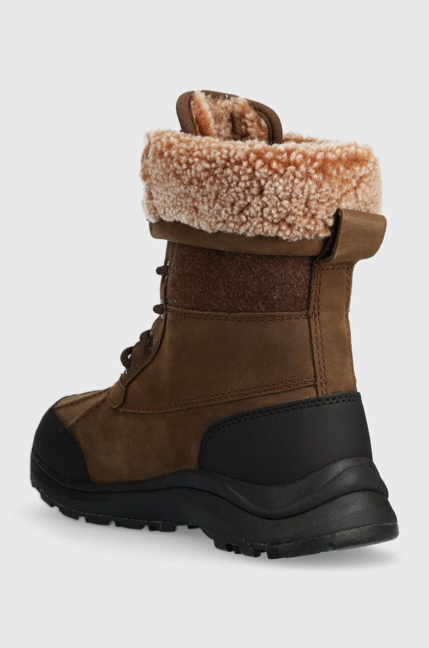 Ugg Semišové topánky Adirondack Boot III Tipped dámske hnedá farba na plochom podpätku jemne zateplené 1143845 - Pepit.sk