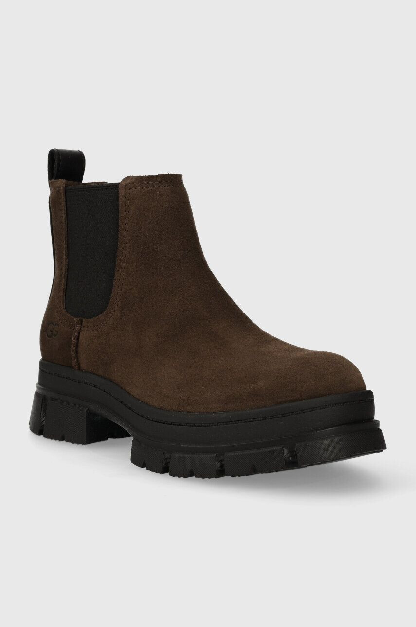 Ugg Semišové topánky chelsea W ASHTON CHELSEA Ashton Chelsea dámske hnedá farba na platforme 1133893 DKEA - Pepit.sk