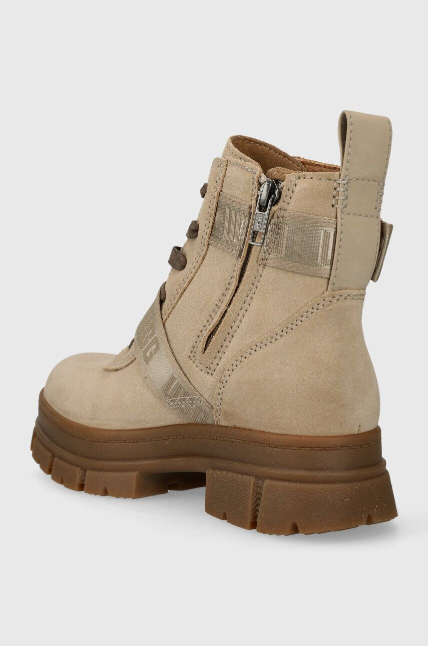 Ugg Semišové workery W Ashton Lace Up dámske béžová farba na platforme 1150650.MDSD - Pepit.sk