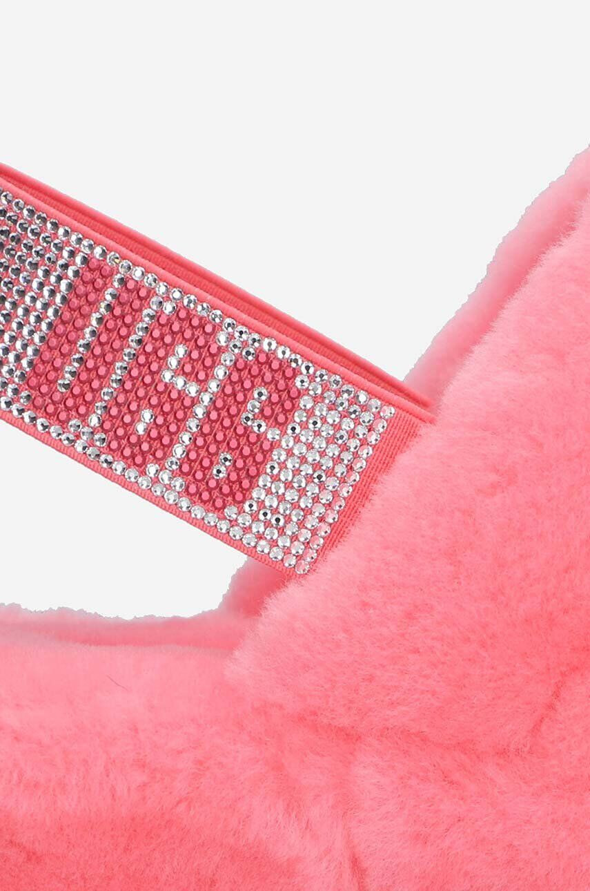 Ugg Vlnené papuče Fluff Yeah Bling 1116071 PJSM ružová farba - Pepit.sk