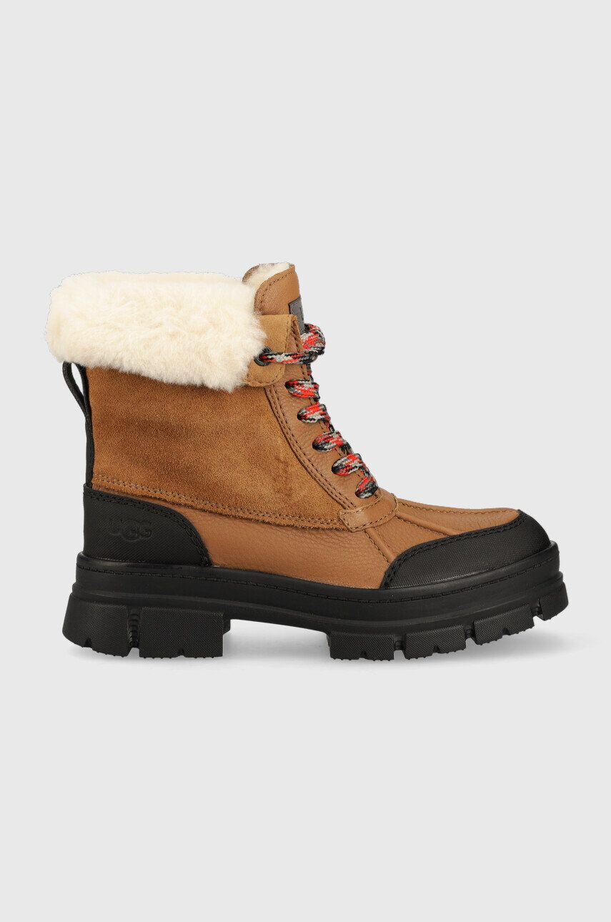 Ugg Workery W Ashton Addie dámske hnedá farba na platforme zateplené 1130524.CHE - Pepit.sk