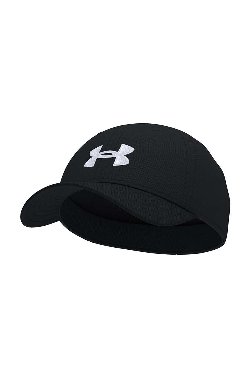 Under Armour Detská baseballová čiapka čierna farba s potlačou - Pepit.sk