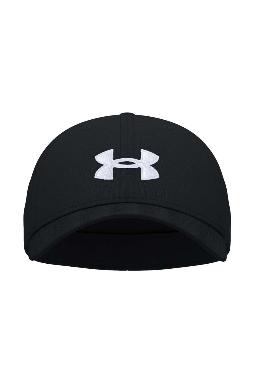 Under Armour Detská baseballová čiapka čierna farba s potlačou - Pepit.sk