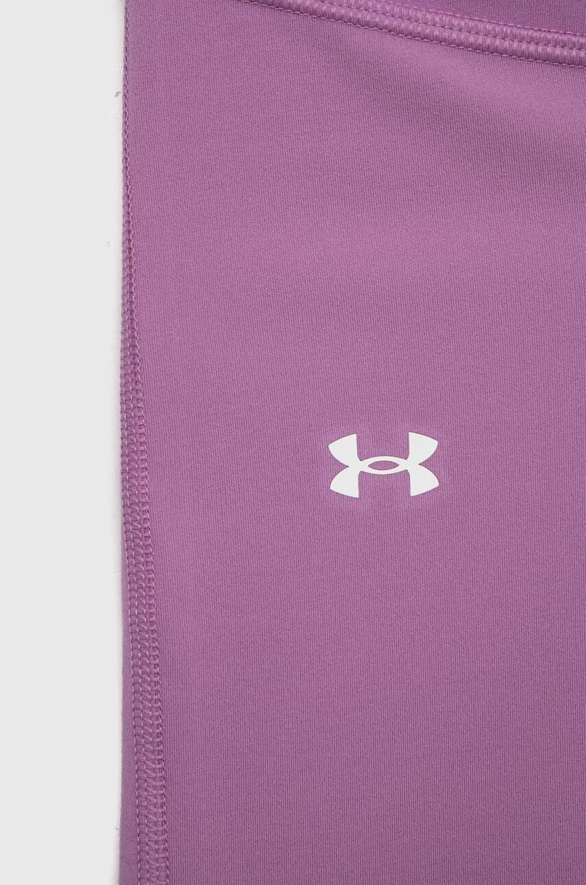 Under Armour Detské legíny fialová farba s potlačou - Pepit.sk