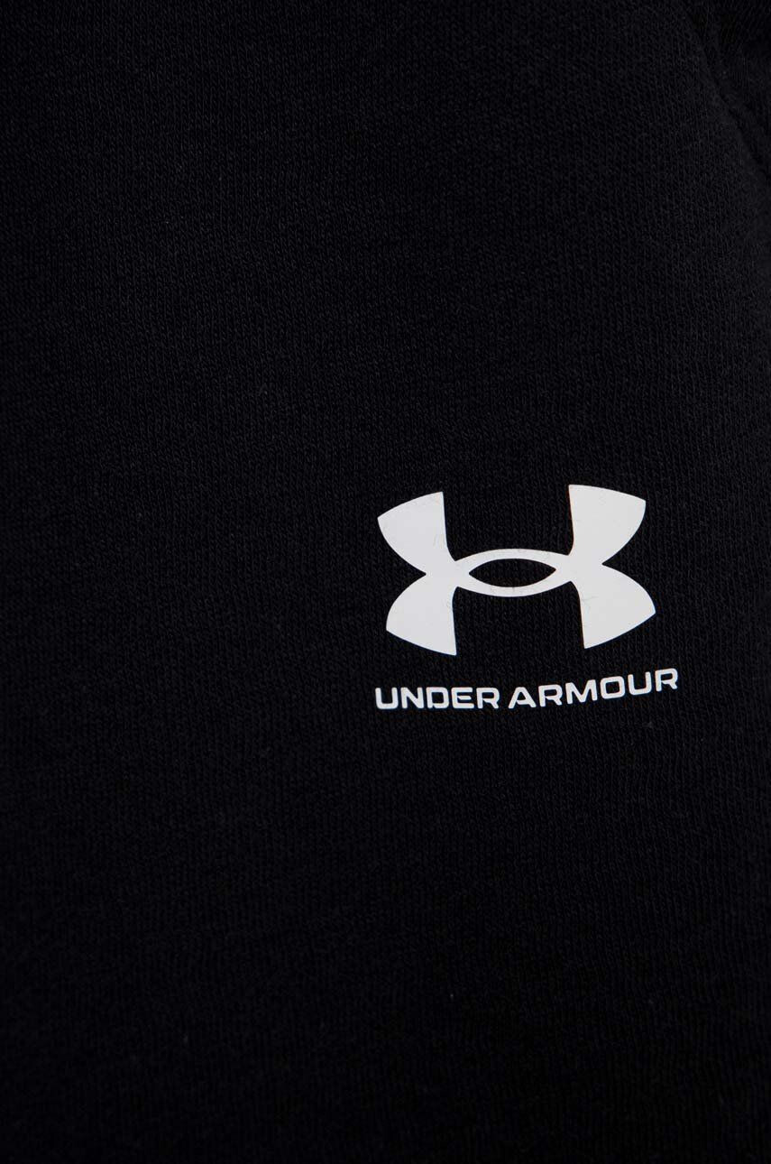 Under Armour Detské tepláky čierna farba jednofarebné - Pepit.sk