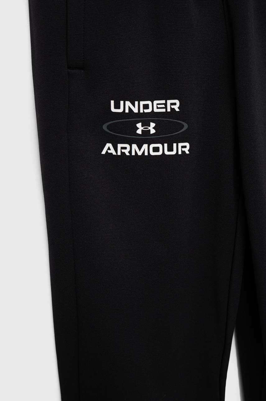 Under Armour Detské tepláky šedá farba jednofarebné - Pepit.sk